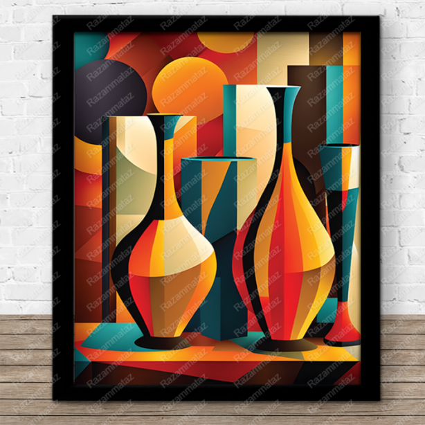 Vases Abstract Print C